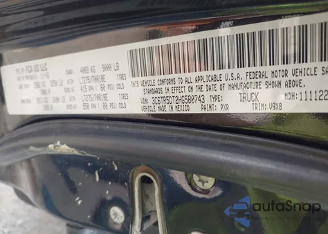 2017 Ram 2500 Slt 4X4 6'4 Box z USA, uszkodzony, nr VIN 3C6TR5DT2HG580743